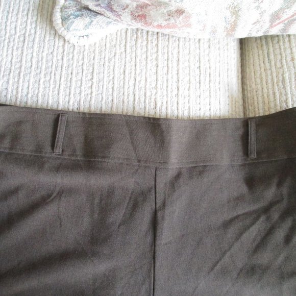 JENNE MAAG Brown Flat Front Wide Waist Stretch Dress Pants/Slacks size 16 NWT - Picture 3 of 9